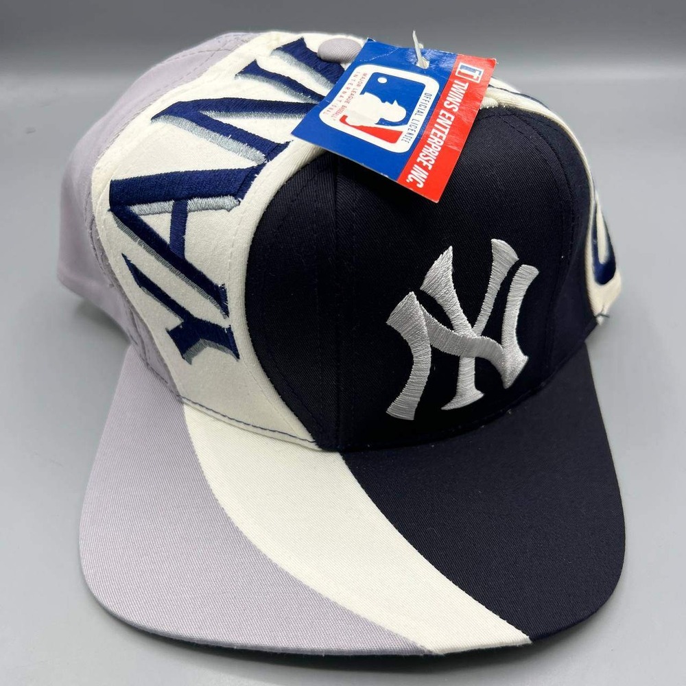 Vintage New York Yankees Hat Men Twins Enterprise MLB Snap Back Cap New‎